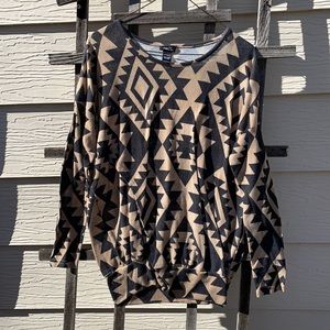 Woman’s Aztec print sweater